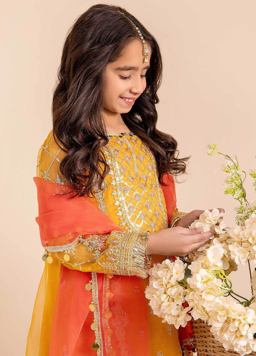 Maryum N Maria Organza Festive Pret 3 Piece Dress for Girls -  MNM23LDL MKD0033