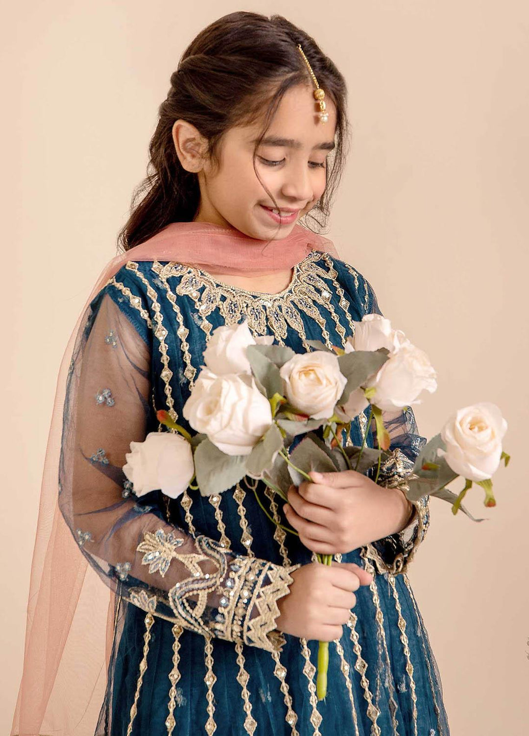 Maryum N Maria Net Festive Pret 3 Piece Dress for Girls -  MNM23LDL MKF0020