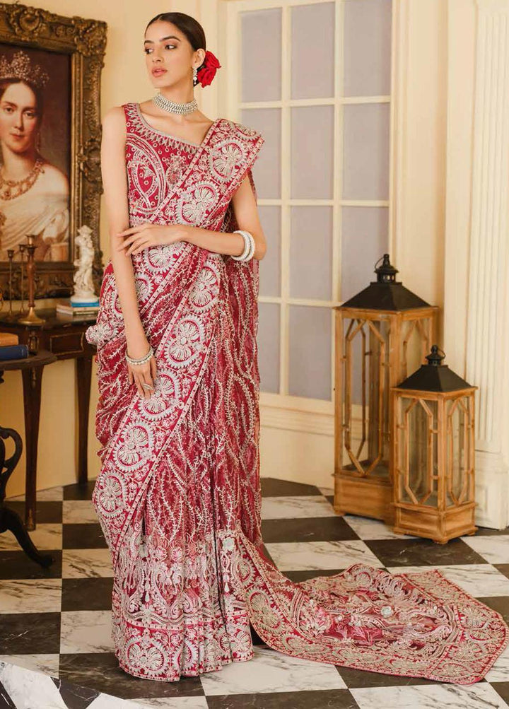 Maryum N Maria Embroidered Net Unstitched Saree MNM21S MFR 0001 - Luxury Collection