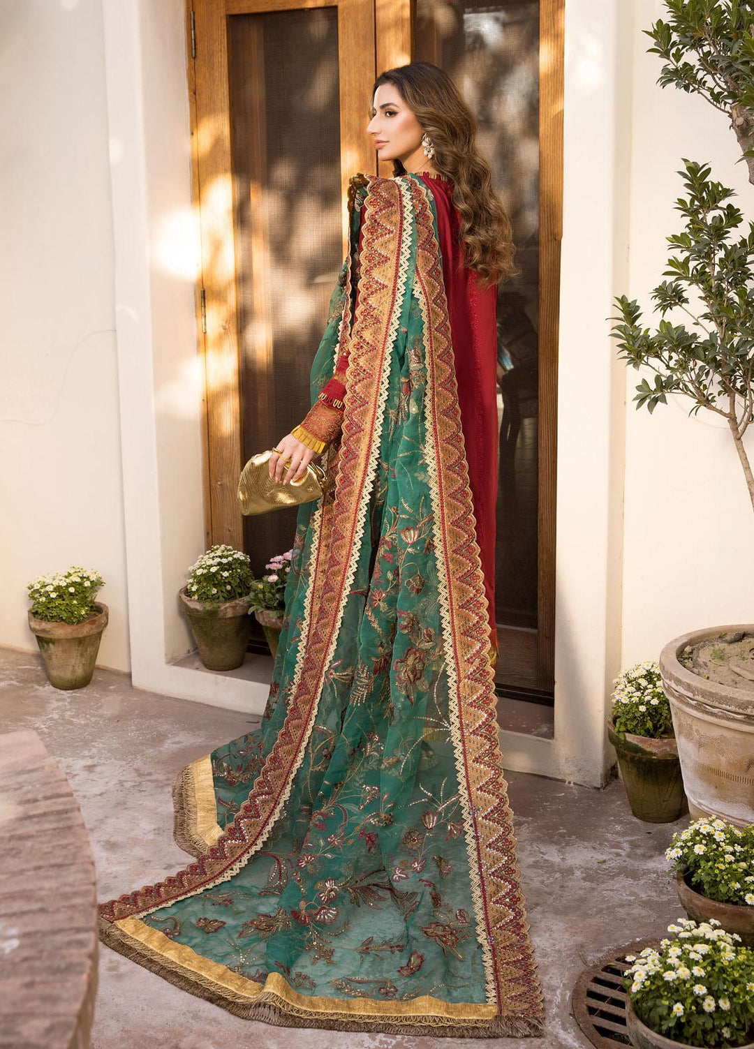 Maryum N Maria Luxury Pret Embroidered Chikankari Lawn 3 Piece Dress MNM23CHK MLRD074 ROCKER