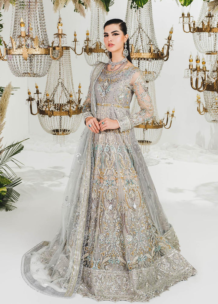 Maryum N Maria Embroidered Net Suits Unstitched 3 Piece MNM23TBB Anaya MBM0043 - Luxury Bridal Collection