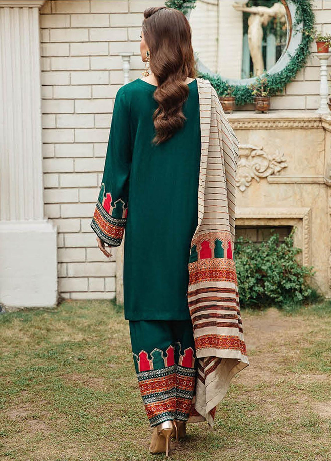 Masakali By Charizma Embroidered Leather Peach Suits Unstitched 3 Piece CRZ23MK MSK3-01 - Winter Collection