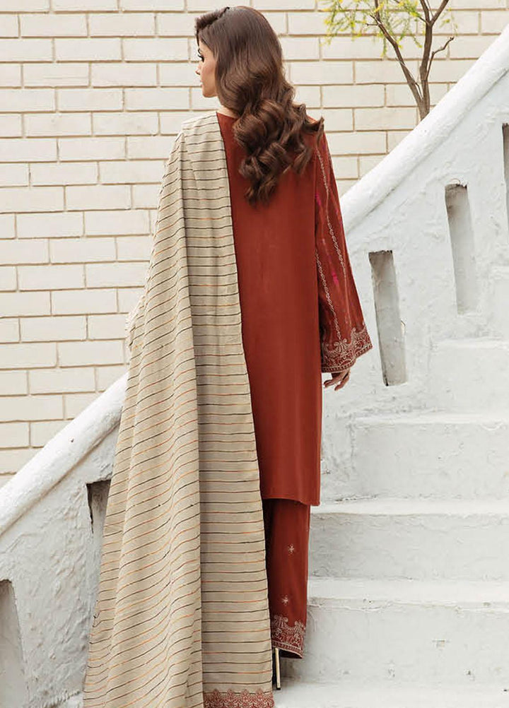 Masakali By Charizma Embroidered Leather Peach Suits Unstitched 3 Piece CRZ23MK MSK3-05 - Winter Collection