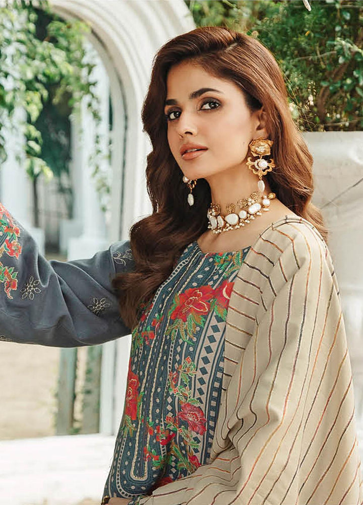 Masakali By Charizma Embroidered Leather Peach Suits Unstitched 3 Piece CRZ23MK MSK3-06 - Winter Collection