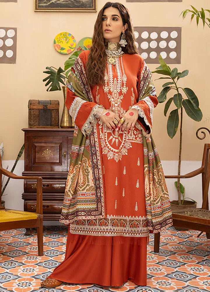 Masakali By Mahnur Embroidered Crepe Suits Unstitched 3 Piece MN23MSK D-01 A - Winter Collection