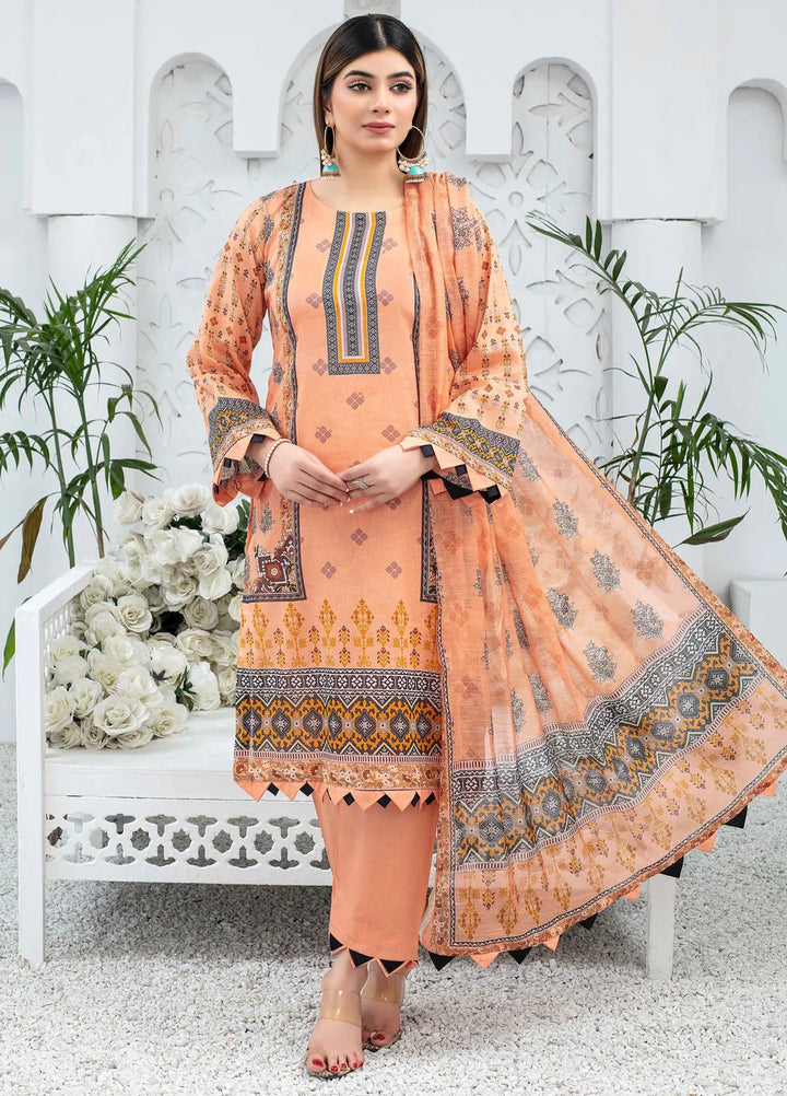 Mashaal By Feroza Printed Lawn Suits Unstitched 3 Piece FZ24M D-01 - Summer Collection