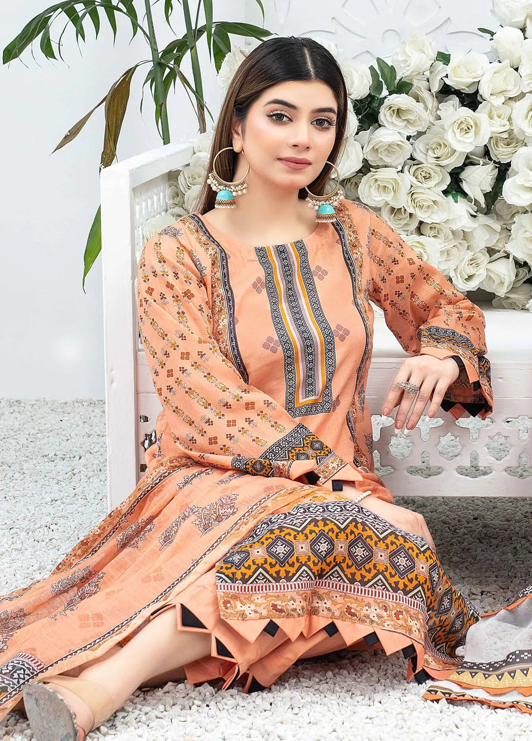 Mashaal By Feroza Printed Lawn Suits Unstitched 3 Piece FZ24M D-01 - Summer Collection