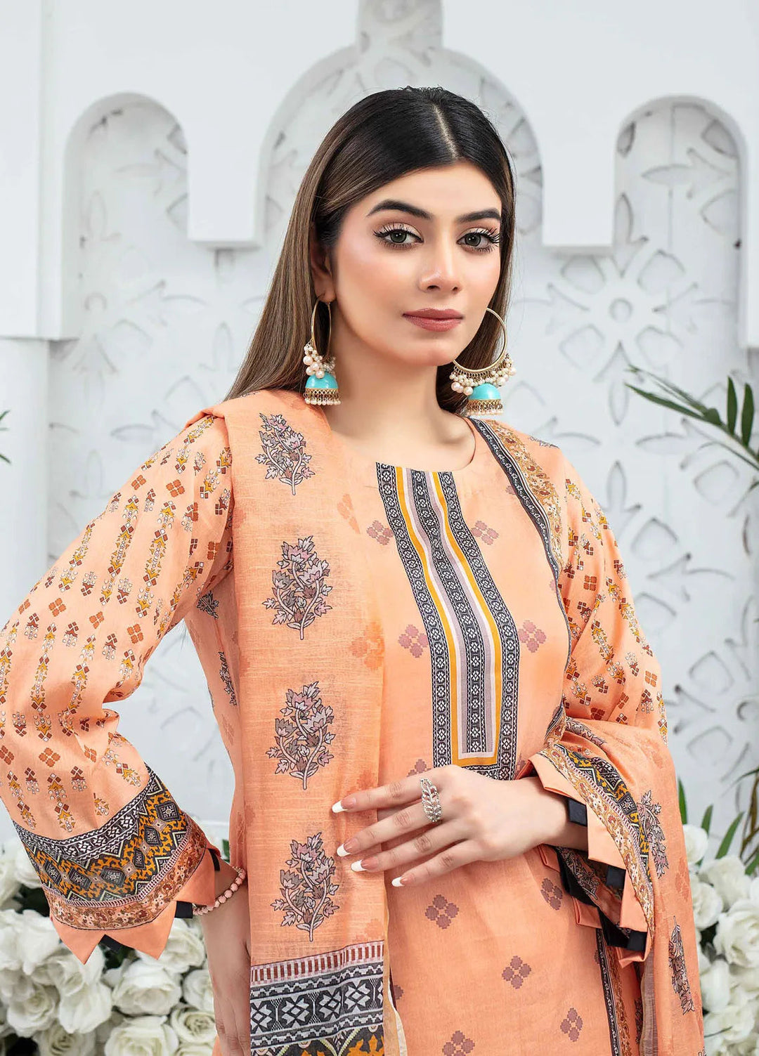 Mashaal By Feroza Printed Lawn Suits Unstitched 3 Piece FZ24M D-01 - Summer Collection
