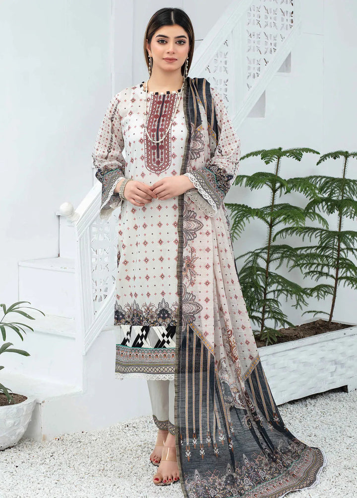 Mashaal By Feroza Printed Lawn Suits Unstitched 3 Piece FZ24M D-02 - Summer Collection