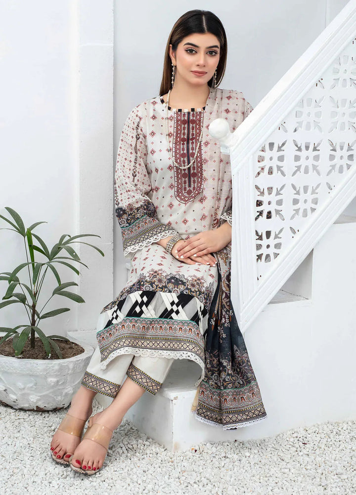 Mashaal By Feroza Printed Lawn Suits Unstitched 3 Piece FZ24M D-02 - Summer Collection