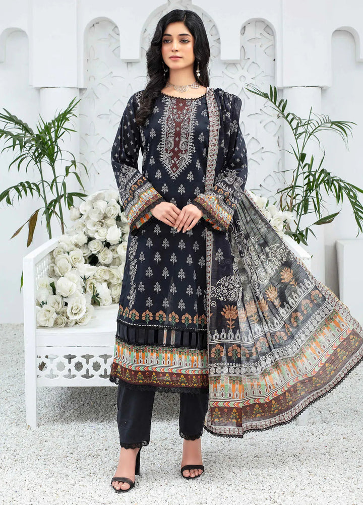 Mashaal By Feroza Printed Lawn Suits Unstitched 3 Piece FZ24M D-03 - Summer Collection