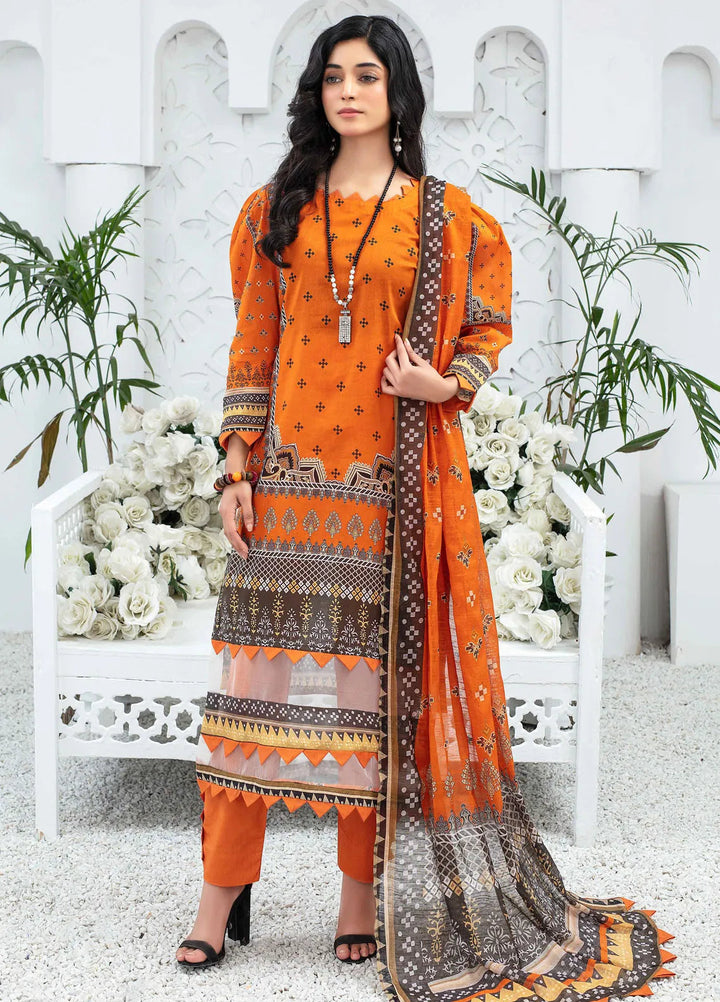 Mashaal By Feroza Printed Lawn Suits Unstitched 3 Piece FZ24M D-04 - Summer Collection