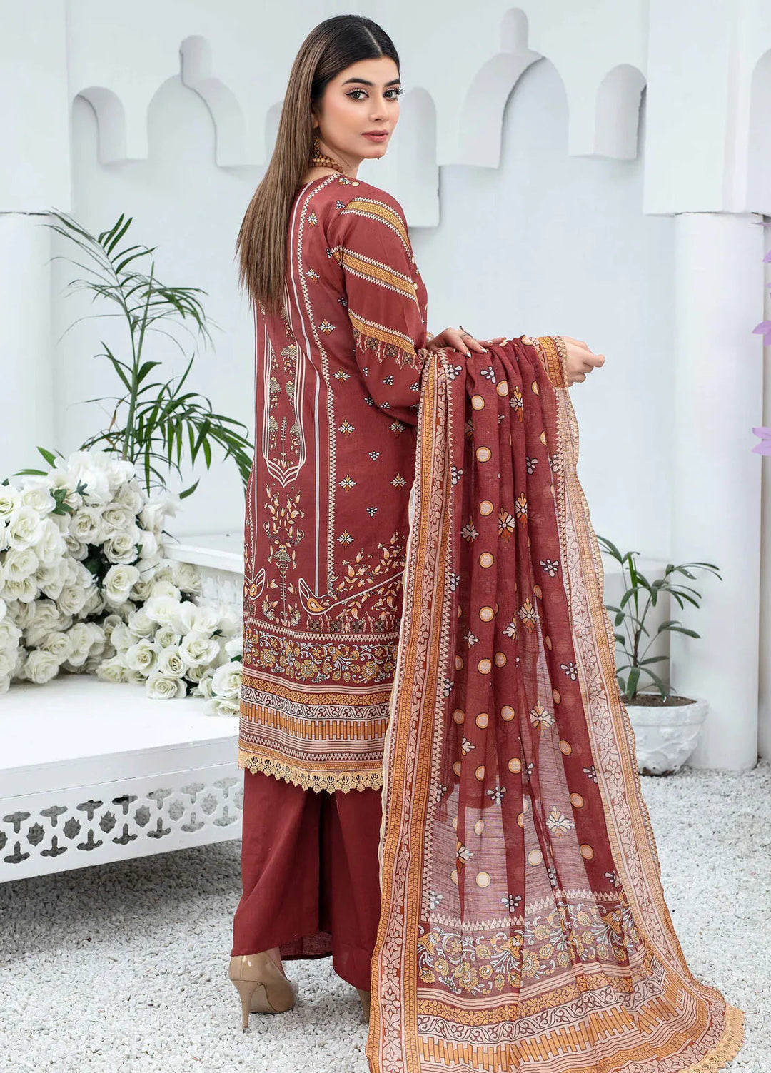 Mashaal By Feroza Printed Lawn Suits Unstitched 3 Piece FZ24M D-05 - Summer Collection