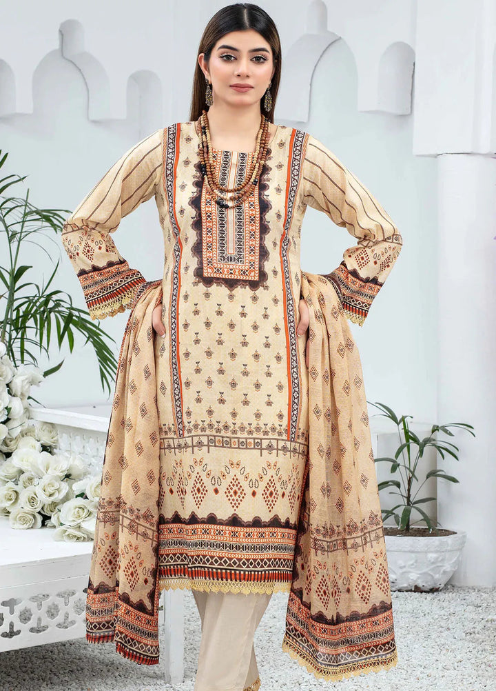 Mashaal By Feroza Printed Lawn Suits Unstitched 3 Piece FZ24M D-06 - Summer Collection
