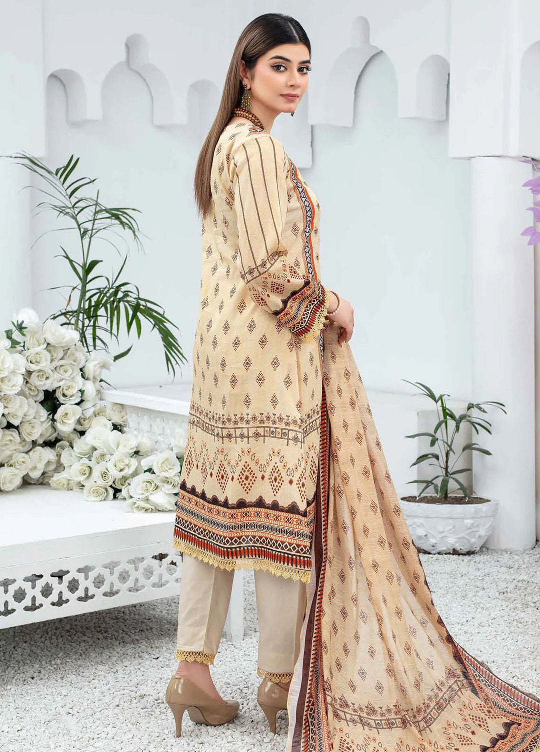 Mashaal By Feroza Printed Lawn Suits Unstitched 3 Piece FZ24M D-06 - Summer Collection