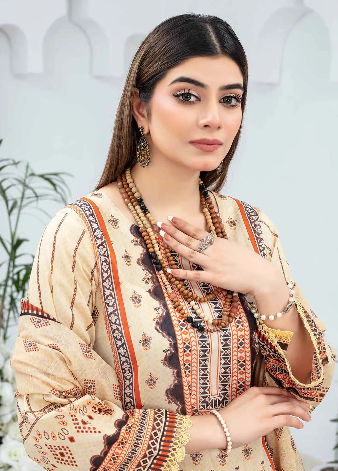 Mashaal By Feroza Printed Lawn Suits Unstitched 3 Piece FZ24M D-06 - Summer Collection