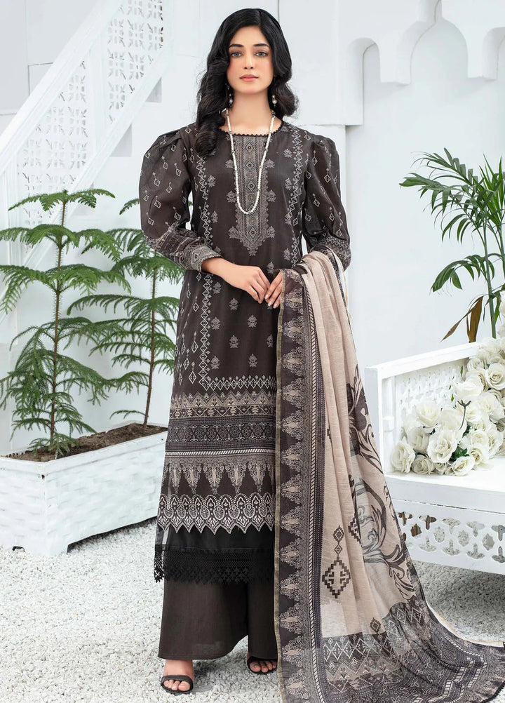 Mashaal By Feroza Printed Lawn Suits Unstitched 3 Piece FZ24M D-07 - Summer Collection