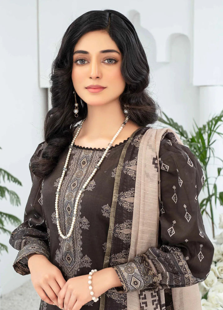 Mashaal By Feroza Printed Lawn Suits Unstitched 3 Piece FZ24M D-07 - Summer Collection