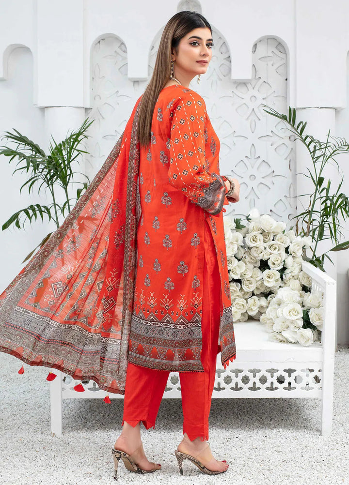 Mashaal By Feroza Printed Lawn Suits Unstitched 3 Piece FZ24M D-08 - Summer Collection