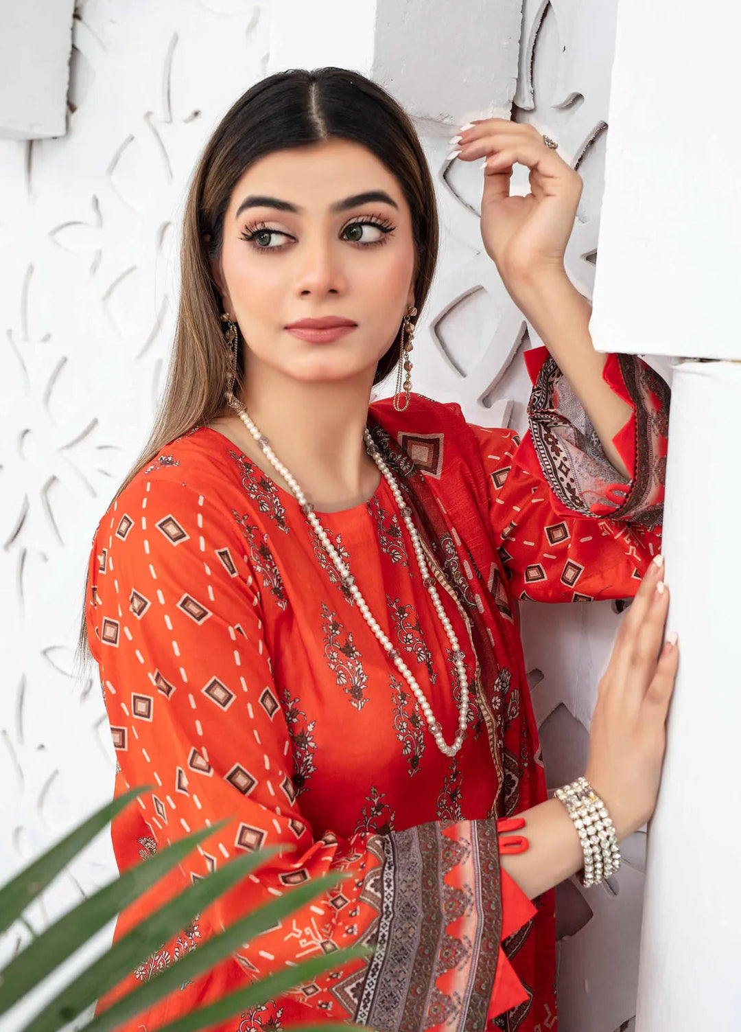 Mashaal By Feroza Printed Lawn Suits Unstitched 3 Piece FZ24M D-08 - Summer Collection
