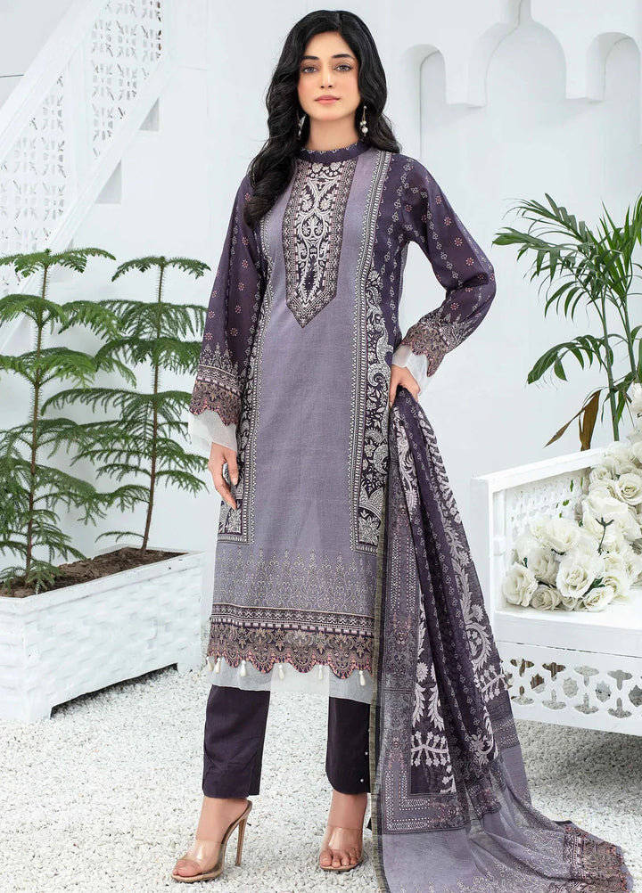 Mashaal By Feroza Printed Lawn Suits Unstitched 3 Piece FZ24M D-09 - Summer Collection