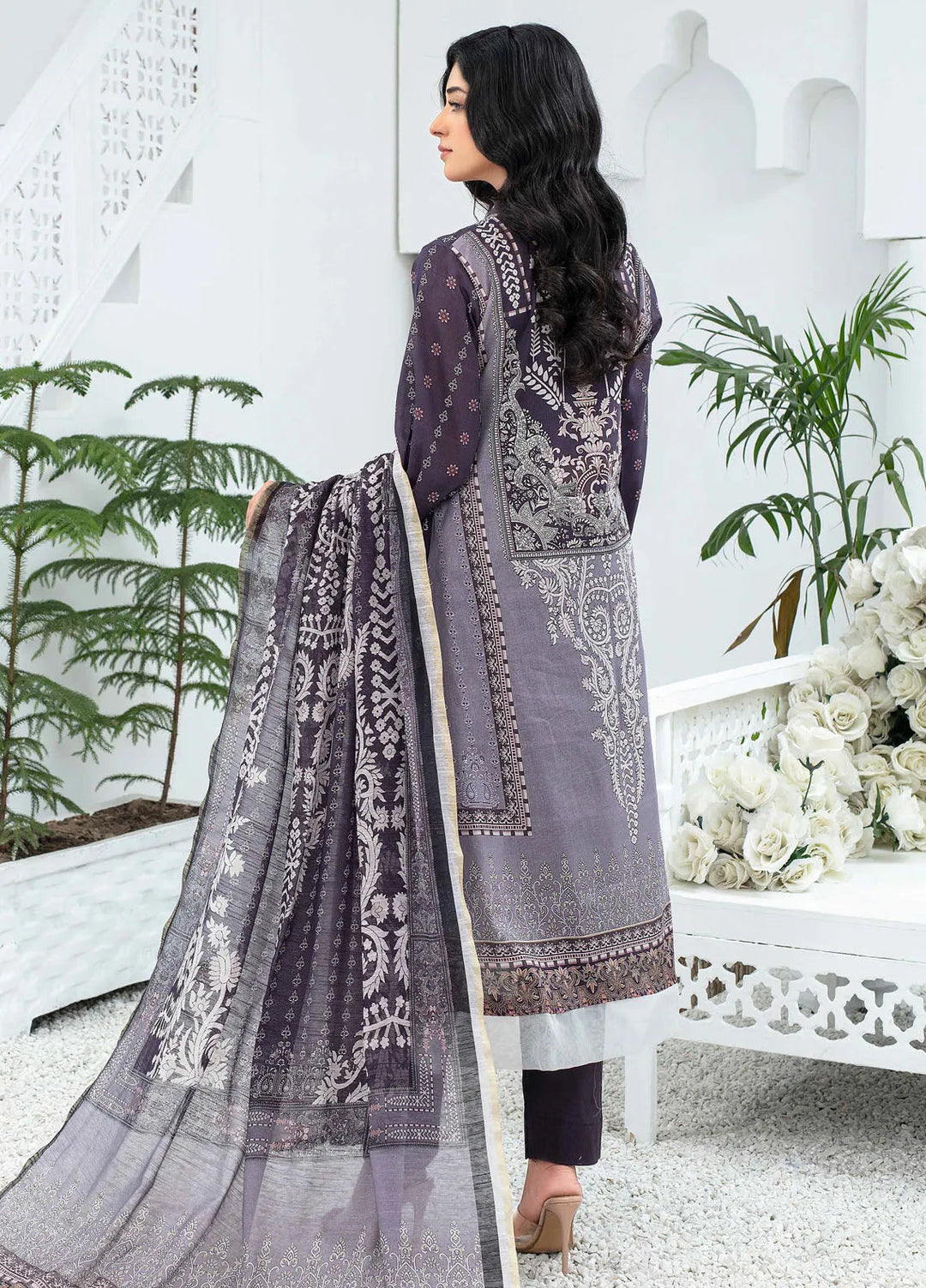 Mashaal By Feroza Printed Lawn Suits Unstitched 3 Piece FZ24M D-09 - Summer Collection