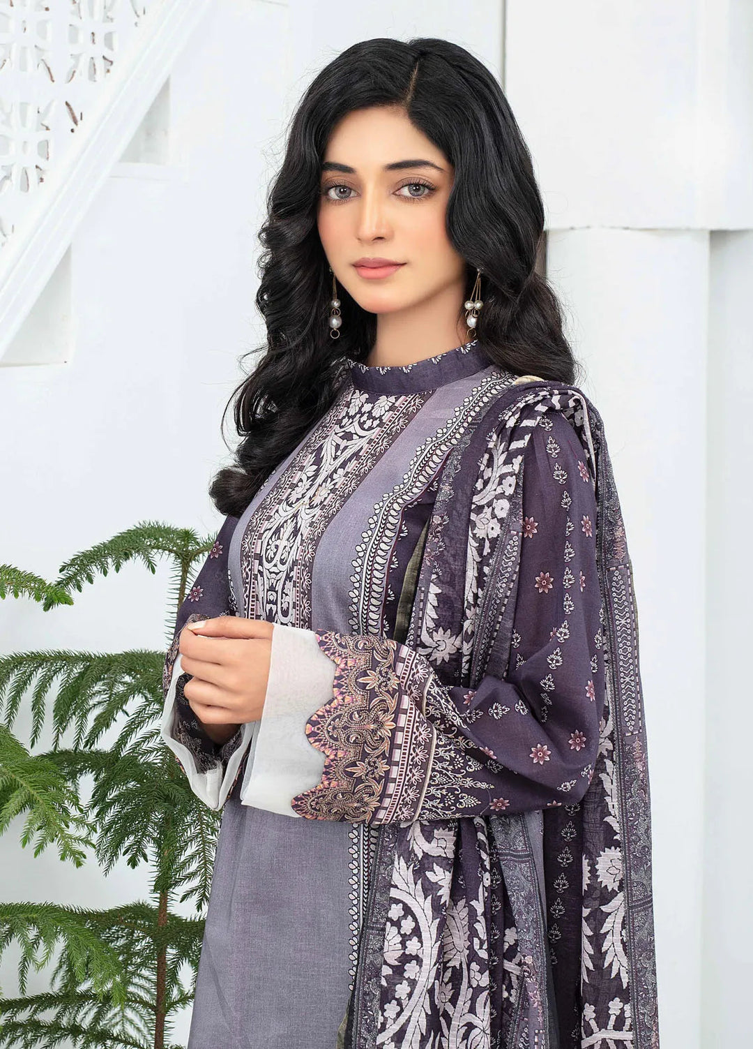 Mashaal By Feroza Printed Lawn Suits Unstitched 3 Piece FZ24M D-09 - Summer Collection