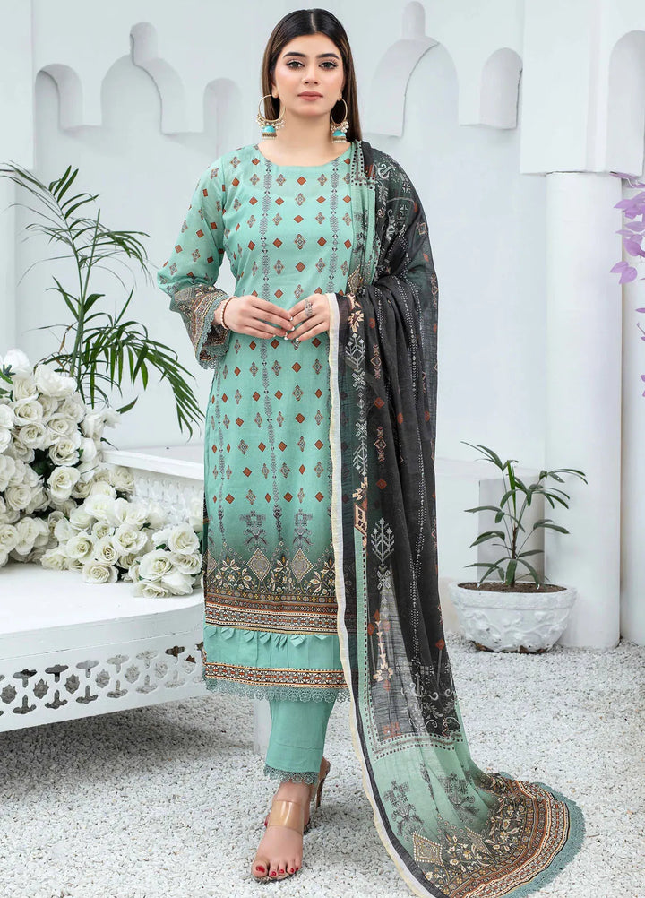 Mashaal By Feroza Printed Lawn Suits Unstitched 3 Piece FZ24M D-10 - Summer Collection