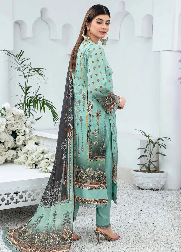 Mashaal By Feroza Printed Lawn Suits Unstitched 3 Piece FZ24M D-10 - Summer Collection