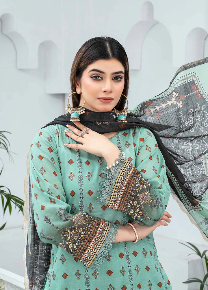 Mashaal By Feroza Printed Lawn Suits Unstitched 3 Piece FZ24M D-10 - Summer Collection
