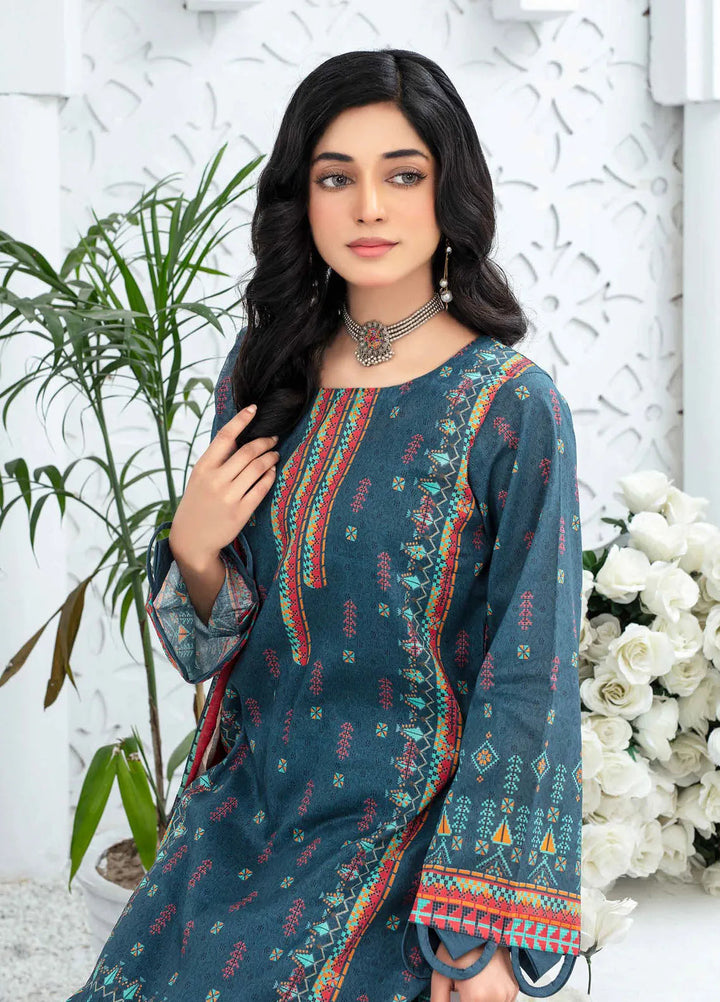 Mashaal By Feroza Printed Lawn Suits Unstitched 3 Piece FZ24M D-11 - Summer Collection