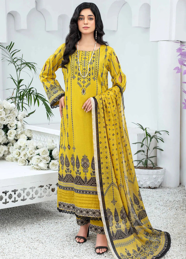 Mashaal By Feroza Printed Lawn Suits Unstitched 3 Piece FZ24M D-12 - Summer Collection