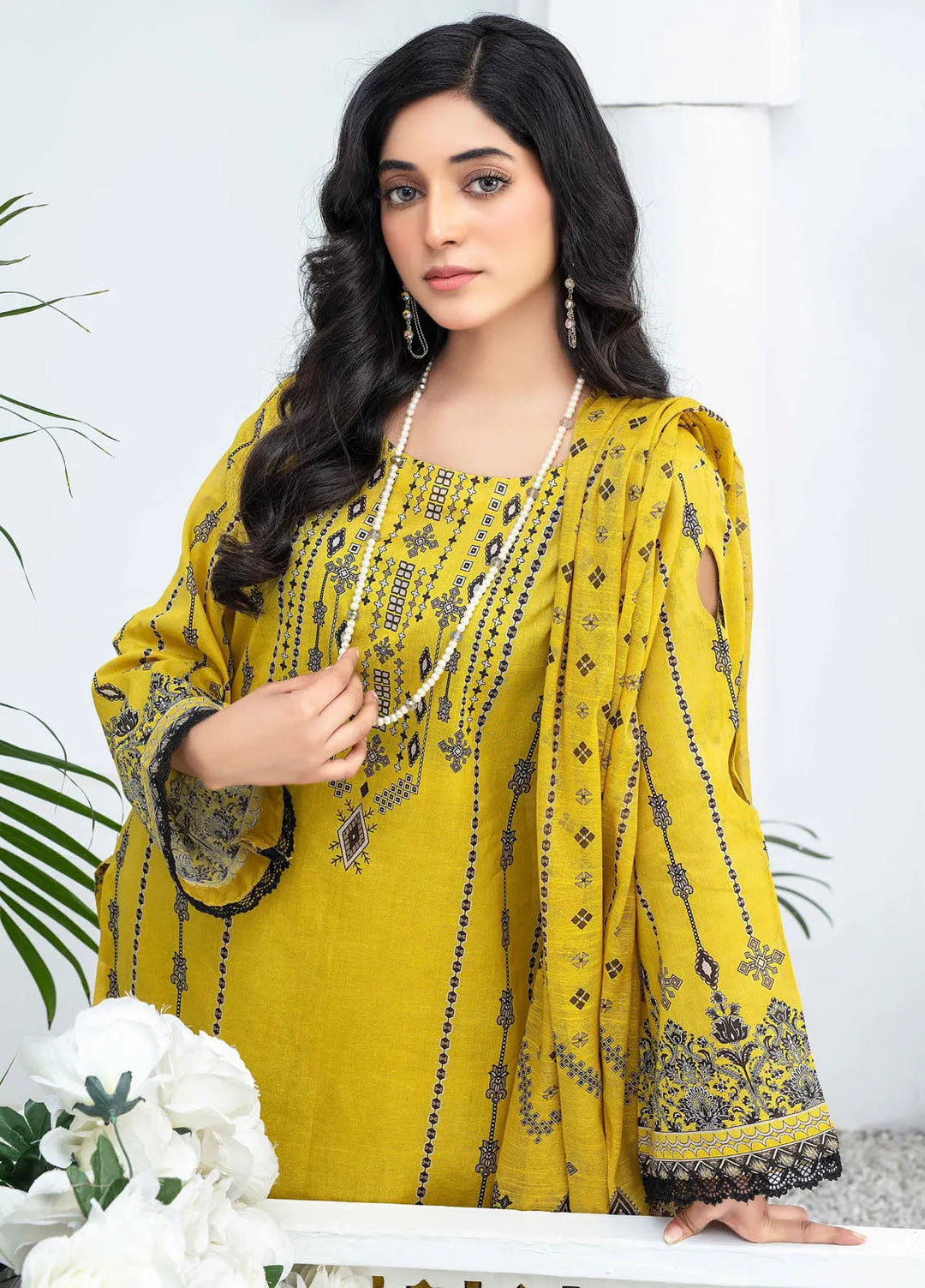 Mashaal By Feroza Printed Lawn Suits Unstitched 3 Piece FZ24M D-12 - Summer Collection