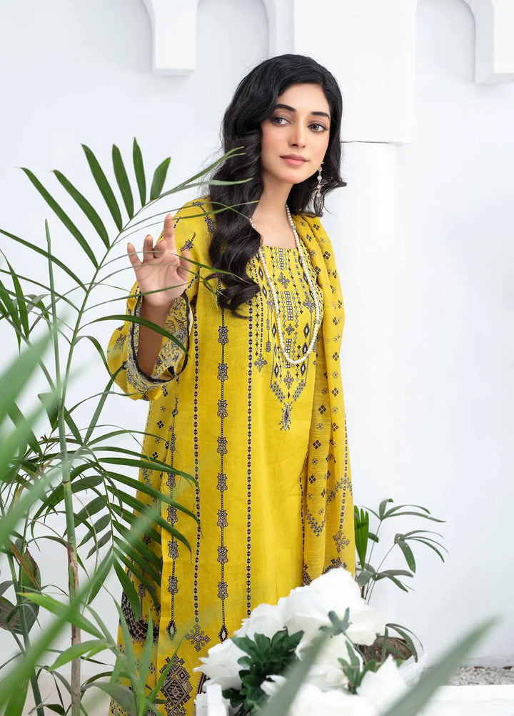 Mashaal By Feroza Printed Lawn Suits Unstitched 3 Piece FZ24M D-12 - Summer Collection