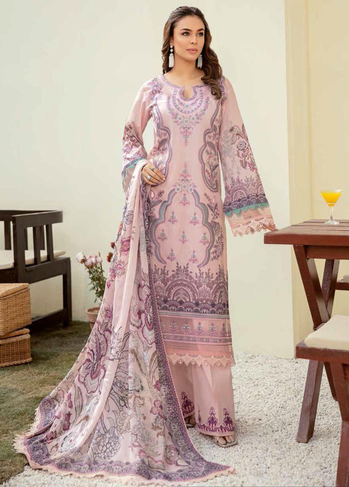 Mashaal by Ramsha Embroidered Lawn Suits Unstitched 3 Piece RSH22-ML3 L-302 - Luxury Collection