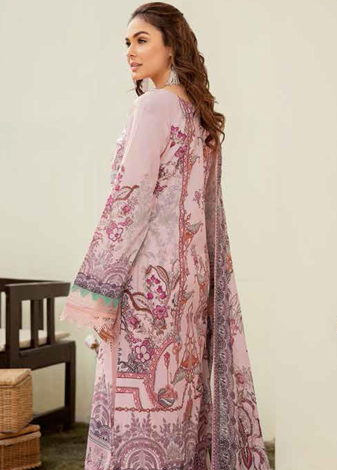 Mashaal by Ramsha Embroidered Lawn Suits Unstitched 3 Piece RSH22-ML3 L-302 - Luxury Collection