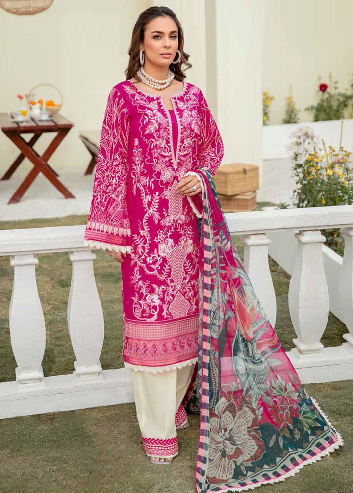 Mashaal by Ramsha Embroidered Lawn Suits Unstitched 3 Piece RSH22-ML3 L-304 - Luxury Collection