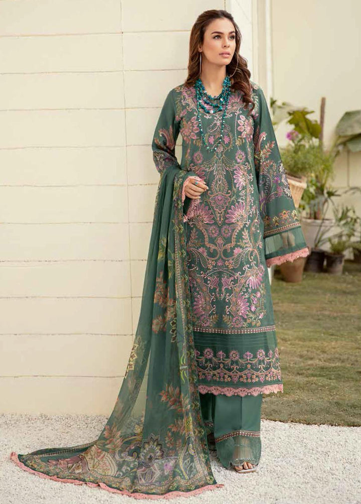 Mashaal by Ramsha Embroidered Lawn Suits Unstitched 3 Piece RSH22-ML3 L-307 - Luxury Collection