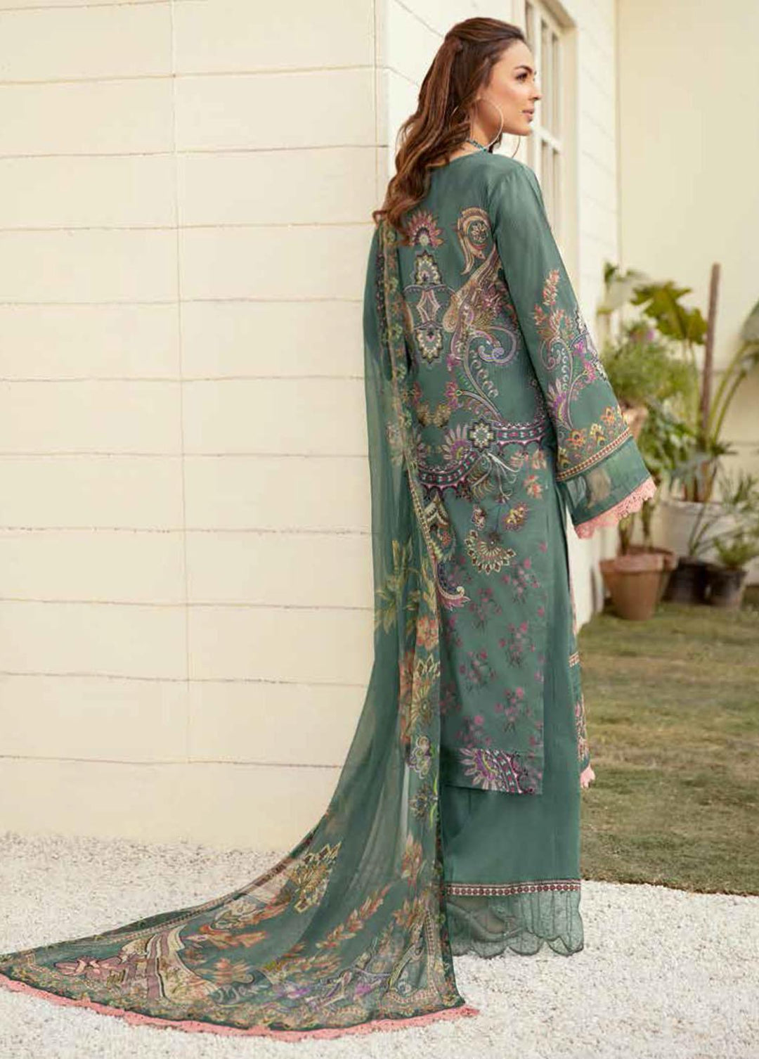 Mashaal by Ramsha Embroidered Lawn Suits Unstitched 3 Piece RSH22-ML3 L-307 - Luxury Collection