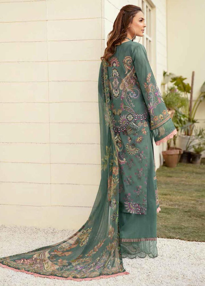 Mashaal by Ramsha Embroidered Lawn Suits Unstitched 3 Piece RSH22-ML3 L-307 - Luxury Collection
