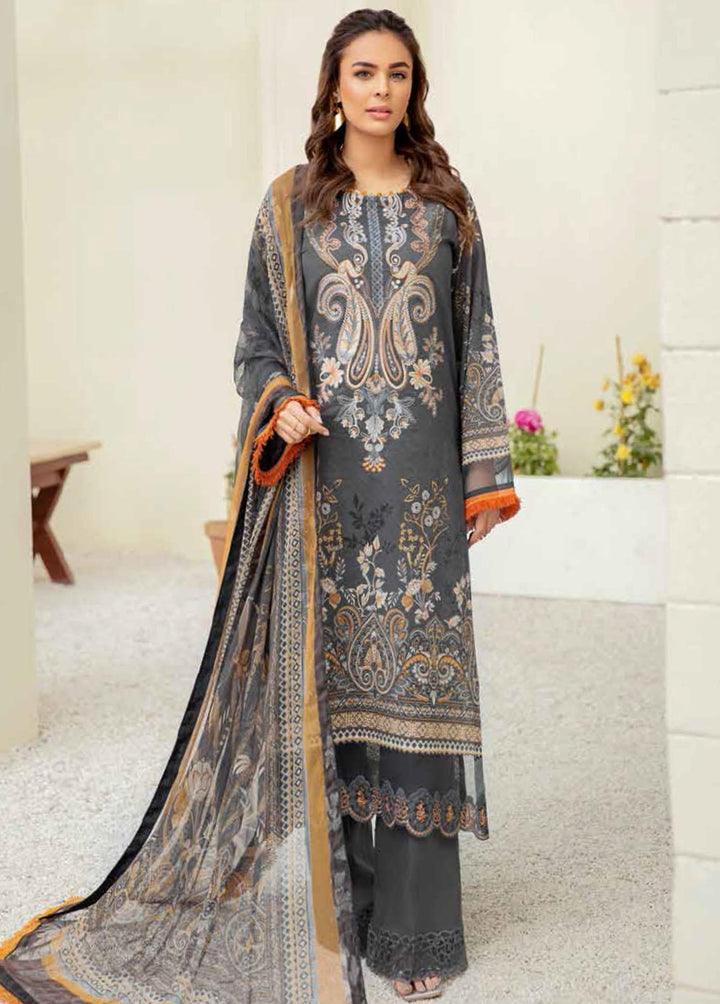 Mashaal by Ramsha Embroidered Lawn Suits Unstitched 3 Piece RSH22-ML3 L-308 - Luxury Collection