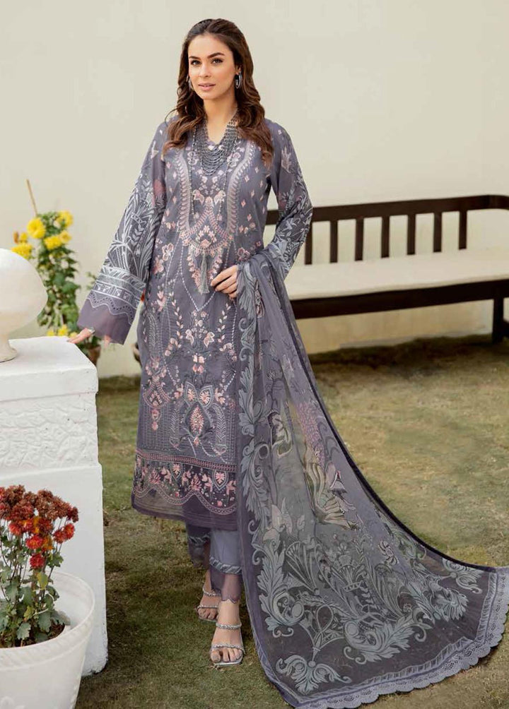 Mashaal by Ramsha Embroidered Lawn Suits Unstitched 3 Piece RSH22-ML3 L-310 - Luxury Collection