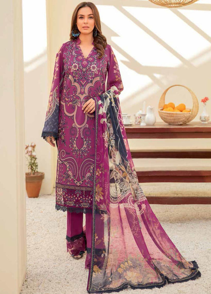 Mashaal by Ramsha Embroidered Lawn Suits Unstitched 3 Piece RSH22-ML3 L-311 - Luxury Collection