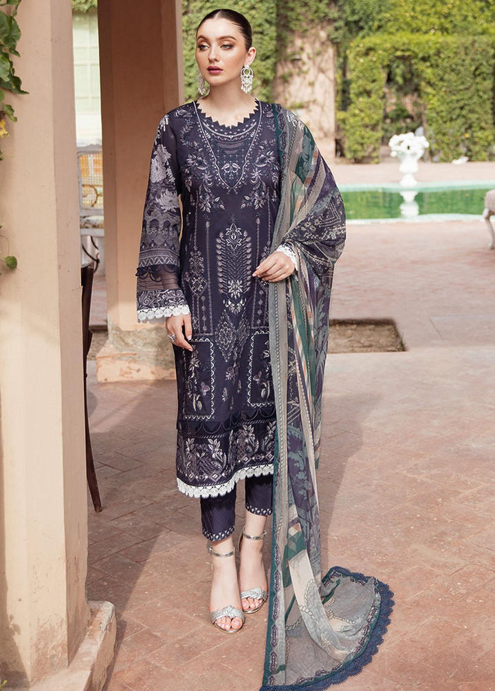Mashaal by Ramsha Embroidered Lawn Suits Unstitched 3 Piece RSH22-ML5 L-501 - Luxury Collection