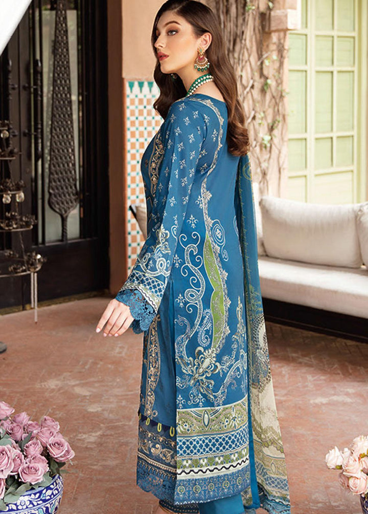Mashaal by Ramsha Embroidered Lawn Suits Unstitched 3 Piece RSH22-ML5 L-505 - Luxury Collection