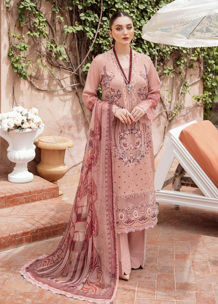 Mashaal by Ramsha Embroidered Lawn Suits Unstitched 3 Piece RSH22-ML5 L-506 - Luxury Collection
