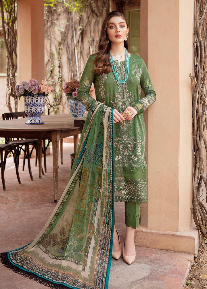 Mashaal by Ramsha Embroidered Lawn Suits Unstitched 3 Piece RSH22-ML5 L-507 - Luxury Collection