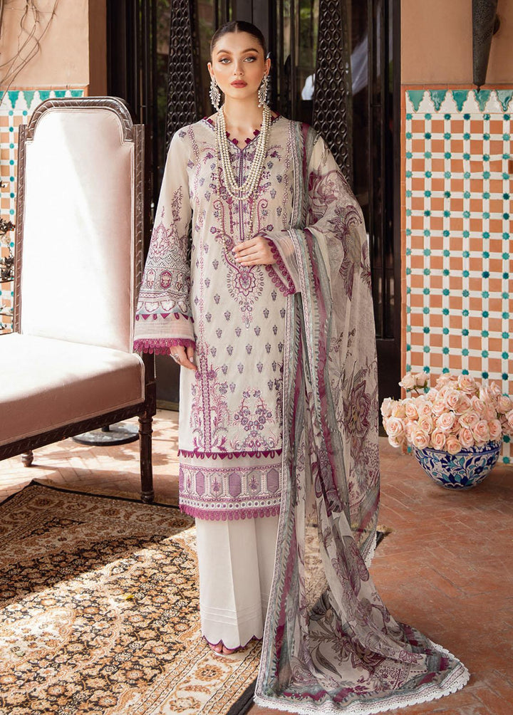 Mashaal by Ramsha Embroidered Lawn Suits Unstitched 3 Piece RSH22-ML5 L-508 - Luxury Collection