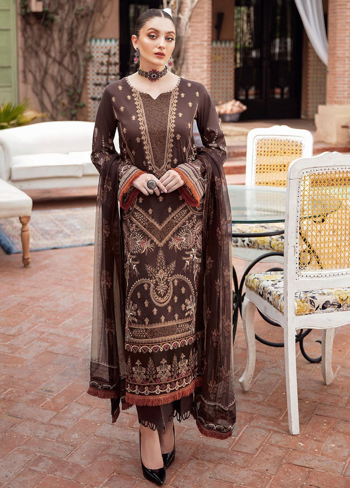 Mashaal by Ramsha Embroidered Lawn Suits Unstitched 3 Piece RSH22-ML5 L-509 - Luxury Collection