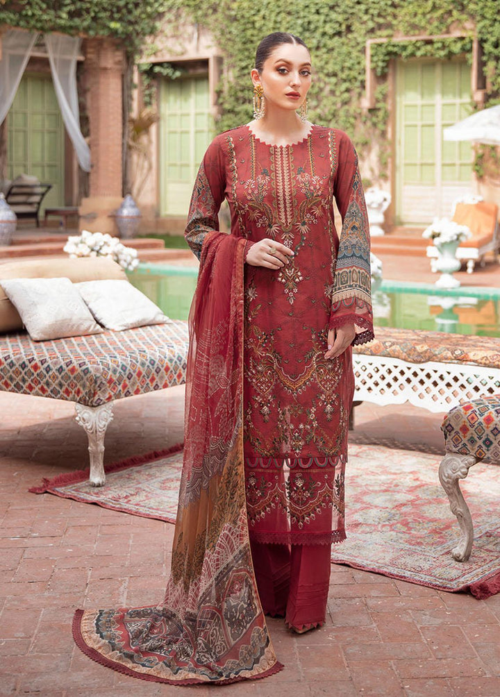 Mashaal by Ramsha Embroidered Lawn Suits Unstitched 3 Piece RSH22-ML5 L-510 - Luxury Collection